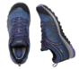 Chaussure de marche espadrille bleu mauve randonnée
