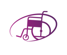 icone mauve fauteuil roulant png